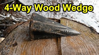 Download lagu 4-Way Wood Wedge - Great for Splitting Tree Trunks & Stumps #4waywoodwedge #woodgrenade mp3