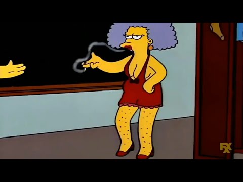 Una forma de volver loco a un hombre es usar ropa ajustada y reveladora... Los Simpson