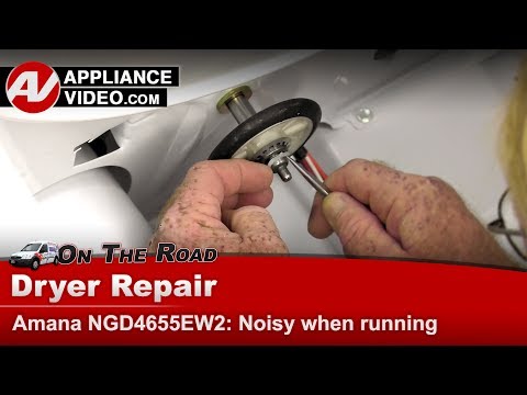 Amana Dryer Repair - Noisy Operation - Support Roller