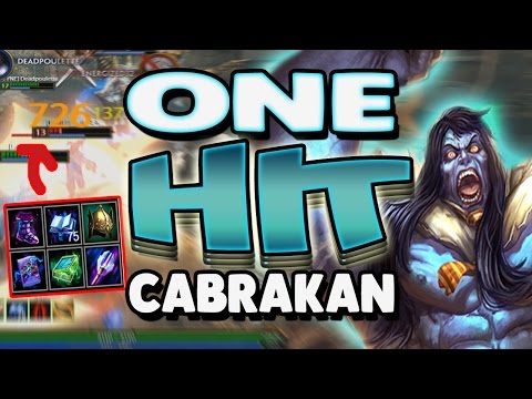 Smite: One Hit Cabrakan Build - INSANE DAMAGE IN SUCH LITTLE TIME!