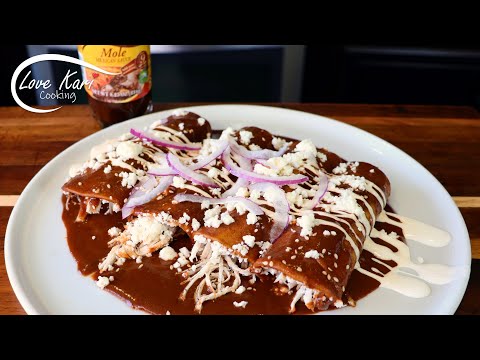 How to Make Enmoladas Enchiladas de Mole Recipe