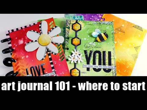 Art Journal 101 | where to start PART 1 - backgrounds