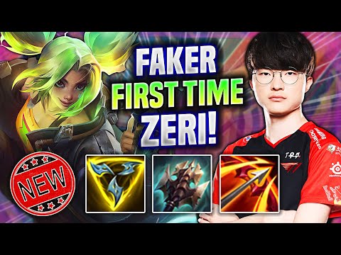 FAKER FIRST TIME WITH NEW CHAMPION ZERI! - T1 Faker Plays Zeri Mid vs Vex! | Season 2022