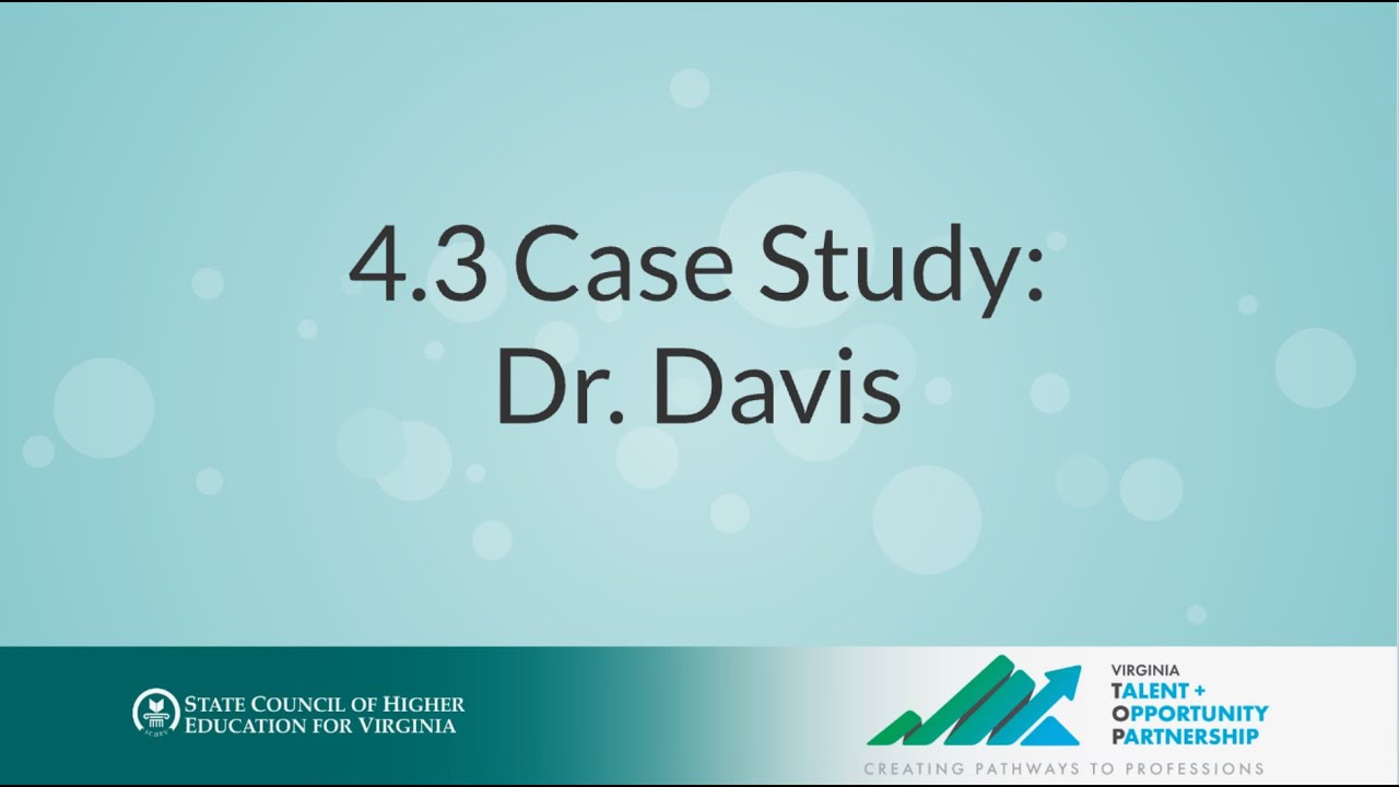 4.3 Case Study: Dr. Davis