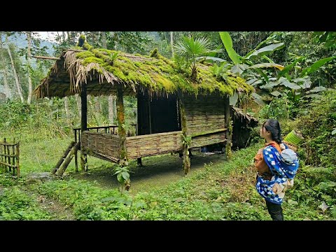 A single mother: How did life change, from an abandoned house to building a new bamboo home?