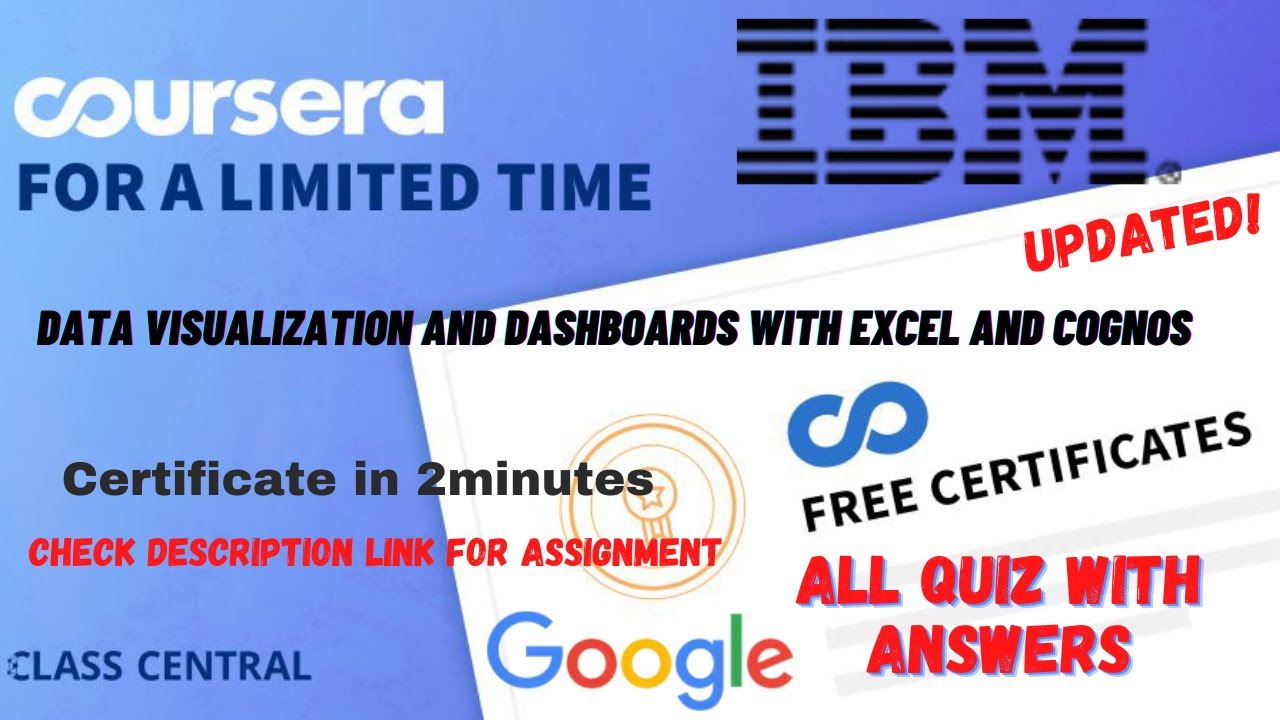 Data Visualization and Dashboards with Excel and Cognos,(week-1-5) All Quiz Answers.#coursera #quiz