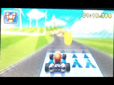 Mario kart 7 hotlap, Wuhu Island loop