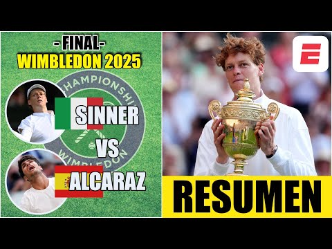 Video: Wimbledon: SINNER es nuevo CAMPEÓN tras vencer a ALCARAZ