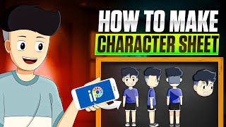 Step-by-Step Character Sheet Tutorial for Beginners || IbisPaint X || GiveAway Announcement 📢