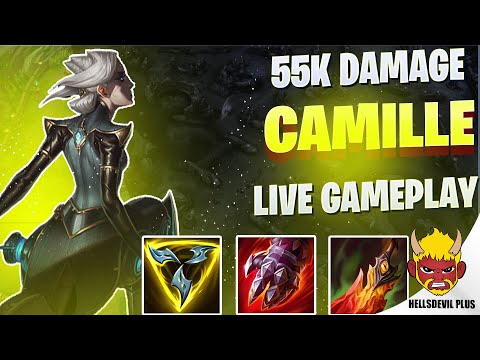 I DID 55K DAMAGE AS CAMILLE! - Wild Rift HellsDevil Plus Gameplay