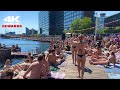 Don T Miss Kalvebod Brygge Harbour Bath Beach Walking Tour Copenhagen Denmark July 2023 4k