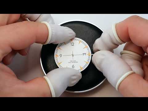 3) Attaching the dial on NH35 movement (Explorer)