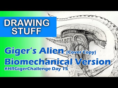 Draw HR Giger’s Alien | Biomechanical Style | #HRGigerChallenge