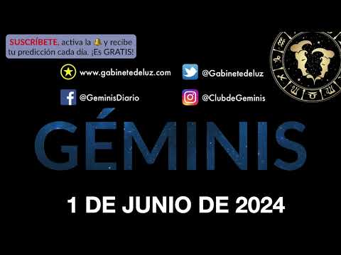 Horóscopo Diario - Géminis - 1 de Junio de 2024.