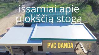 Viskas apie plokščią stogą | PVC danga