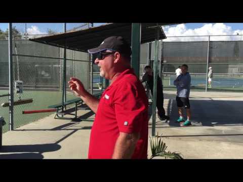 Working hard at iTennis Performance Center