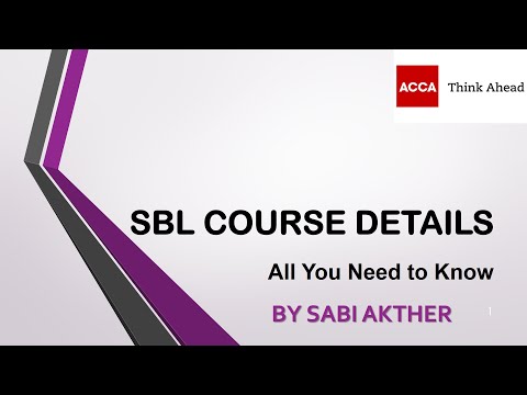 ACCA I Strategic Business Leader (SBL) I Course Details