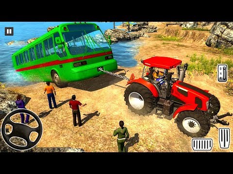 Chained Tractor Towing Rescue - Offroad Driver Vechies Simulator - Android / iOS Gameplay