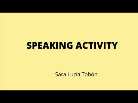 Speaking activity