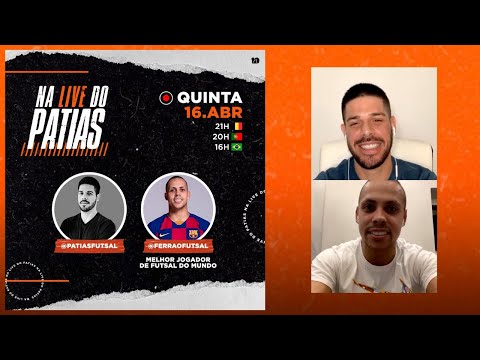 Na Live do Patias - Ferrão Futsal / Melhor jogador de futsal do mundo de 2019