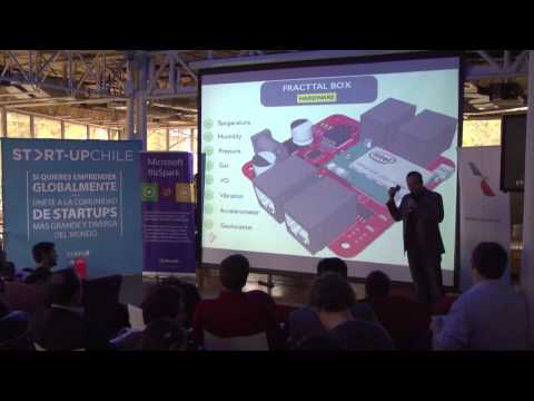 This video features a pitch and demonstration of Fracttal, an IoT asset management SaaS platform, presented at a startup demo day.