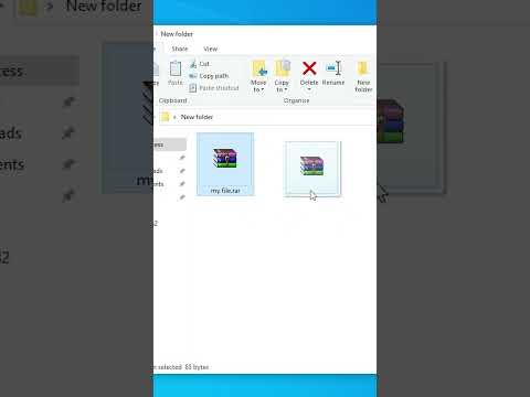 Short Way of Extracting RAR or ZIP File in Windows 10 PC or Laptop #windows10 #windows #zip