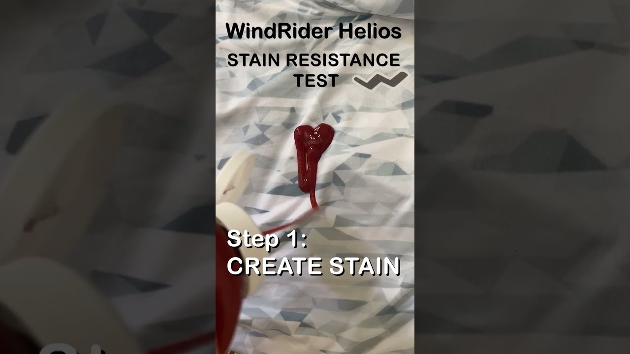 Helios Fishing Shirt Stain Resistance Test