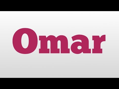 Omar meaning and pronunciation