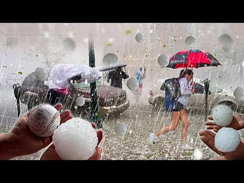 Argentina chaos today..!! Giant hailstorm devastated Córdoba, cars and homes severely damaged