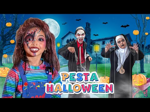 LEIKA SERU-SERUAN WAKTU HALLOWEEN BARENG TOMPEL GONDRONG | KOMPILASI VLOG 1 JAM LEIKA HALLOWEEN