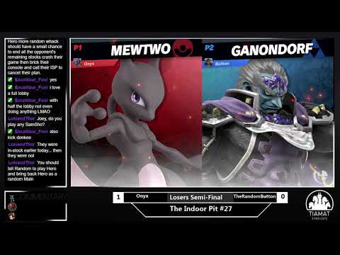 The Indoor Pit #27 | Losers Semi-Final | TheRandomButton(Hero/Ganondorf) VS Onyx(MewTwo)