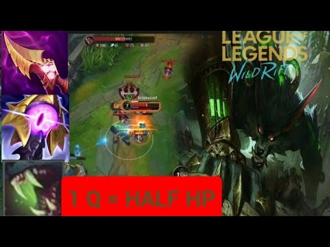 WILD RIFT : AP WARWICK 1 Q = HALF HP.
