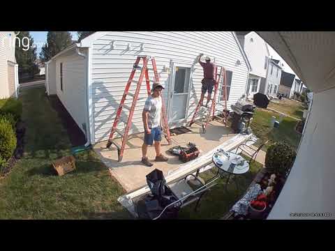 Our SunSetter retractable awning installation, in 41 seconds