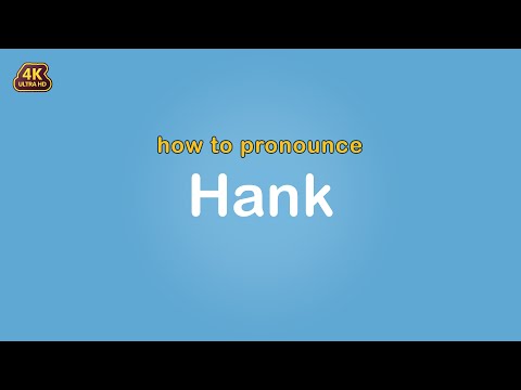 how to pronounce Hank 【Name】