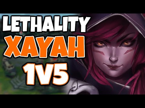 THIS GAME LOOK DOOMED... BUT FULL LETHALITY XAYAH CAN ACTUALLY 1V5 - Challenger Xayah Bot | 12.5