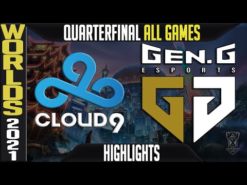 C9 vs GEN Highlights ALL GAMES | Worlds 2021 Quarterfinals Day 4 | Cloud9 vs Gen.G