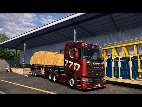 Frete de Batatas com Scania 770S | Viagem Rápida no Mapa BR Brasil ETS2