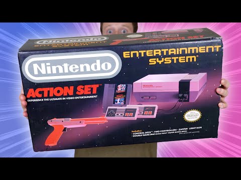 Unboxing a Nintendo Entertainment System NES in 2020
