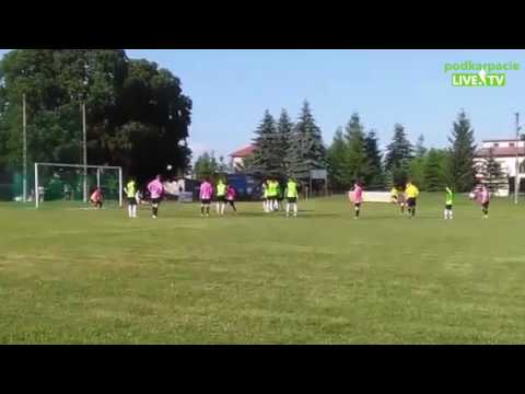 Gol Pawła Czerwińskiego w meczu LKS Duńkowice - Hetman Laszki