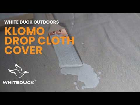 KLOMO Canvas Drop Cloth Cover | Super Absorbent, All-Purpose Drop Cloth Cover | White Duck Outdoors