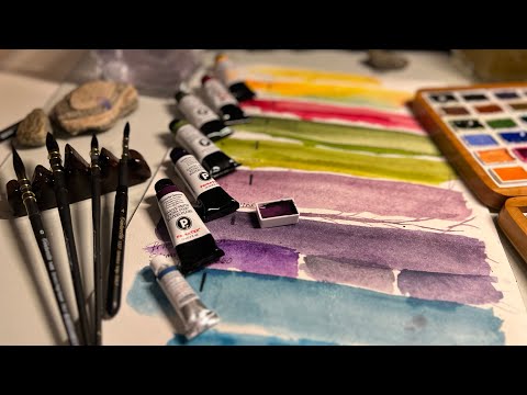Jackson's Watercolor Haul Unboxing | Daniel Smith vs Roman Szmal Watercolors + Tintoretto Brushes