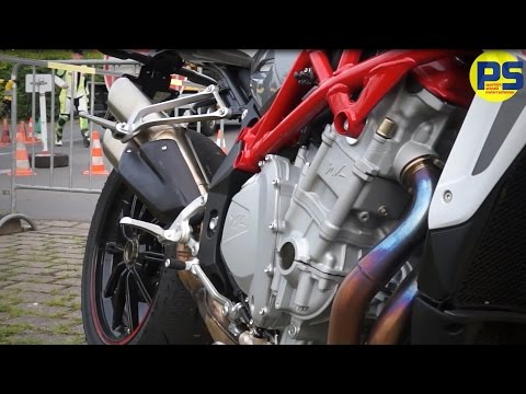 MV Agusta Brutale 1090 RR at the Nordschleife crossover test (PS 10/2015)