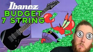 Video thumbnail for Best Budget 7 String Guitar under $400 Ibanez Cheap Seven String RG7421 Review by Jamie Slays