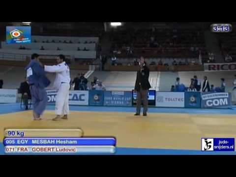 Judo 2010 World Cup Men Vienna:Hesham Mesbah (EGY) - Ludovic Gobert (FRA) [-90kg]