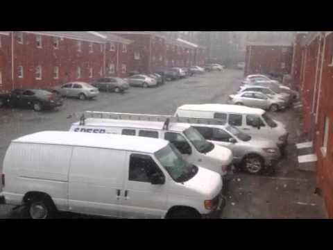 Snowfall in Parsippany NJ in Mar 13