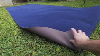 BUYYAH Deep Blue Marine Carpet, 6 ft x 18 ft Boat Carpeting
