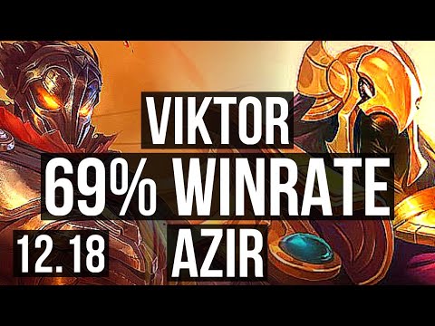 VIKTOR vs AZIR (MID) | 69% winrate, 8/2/7 | EUW Master | 12.18