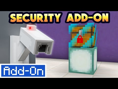 THE BEST SECURITY ADDON, Lockable Chests and Doors for Minecraft Bedrock Edition [Review]