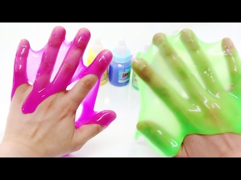 DIY How To Make 'Slime Clay' and Learn Colors For Kids with Slime play slime