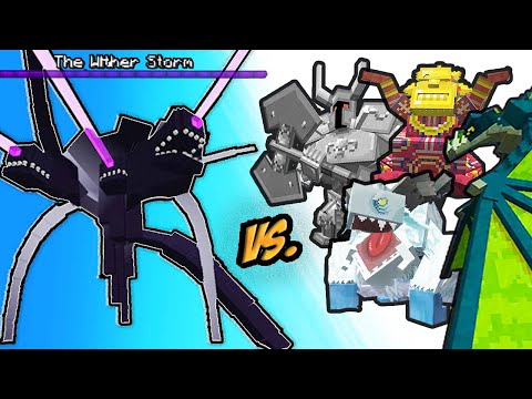 Wither Storm Vs. Mowzie’s Mobs in Minecraft